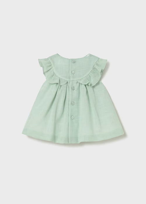 Mayoral Layette Girl Aqua Honeycomb Dress Newborn