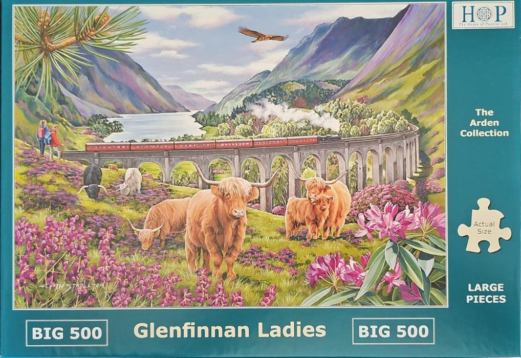 House Of Puzzles Glenfinnan Ladies Big 500 Piece Jigsaw Puzzle
