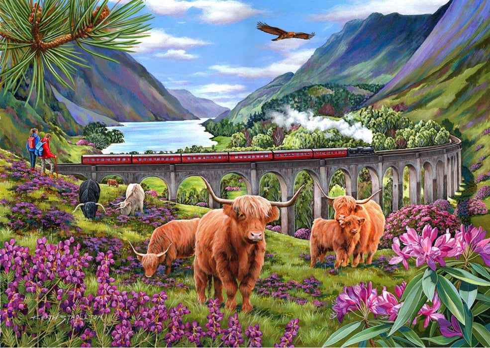 House Of Puzzles Glenfinnan Ladies Big 500 Piece Jigsaw Puzzle