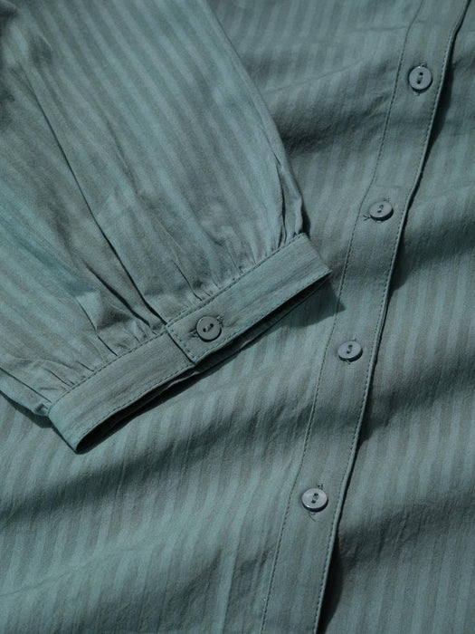 Seasalt Women's Hope Cottage Organic Cotton Check Blouse In Cliff