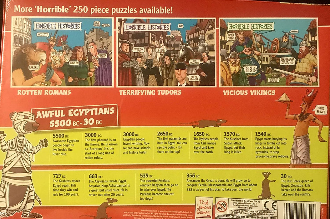 Horrible Histories Awful Egyptians 250 Piece Jigsaw Puzzle