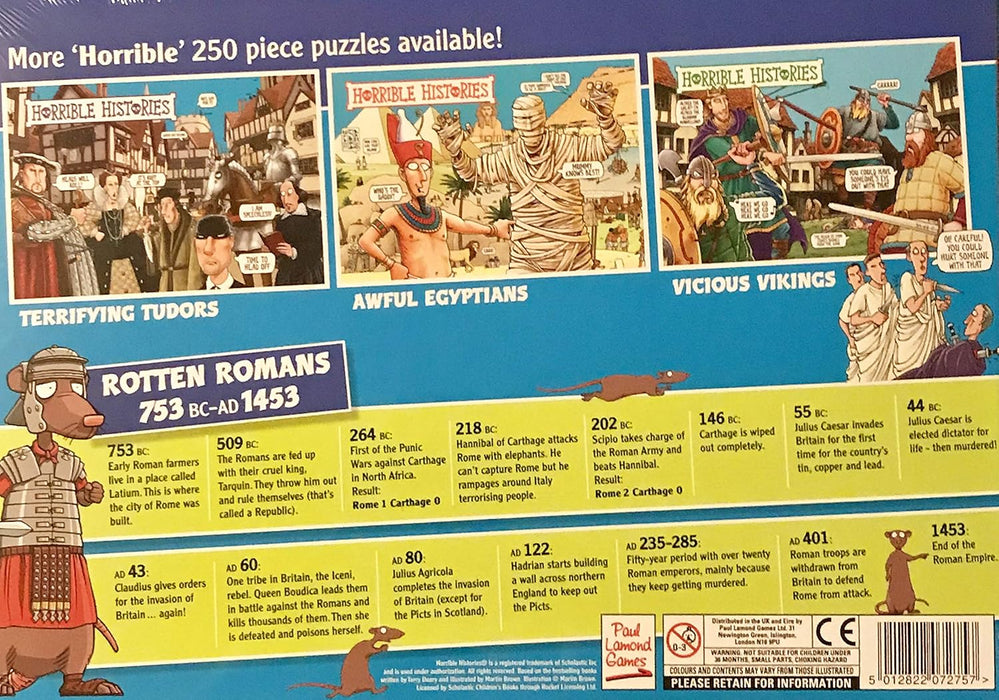 Horrible Histories Rotten Romans 250 Piece Jigsaw Puzzle