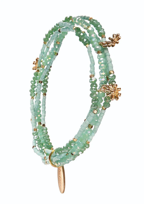 Hot Tomato Aqua Flow Multi Strand Sizzler Bracelet