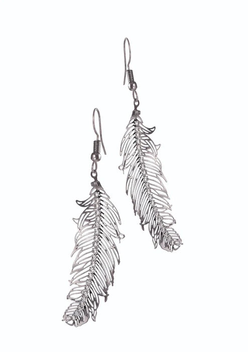 Hot Tomato Birds of A Feather Rhodium Silver Clear Crystal Earrings