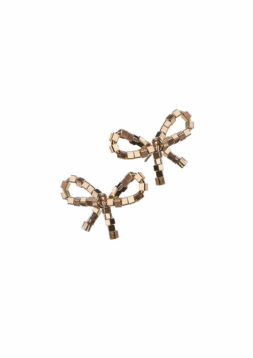 Hot Tomato Bonnie Bows Gold Studs
