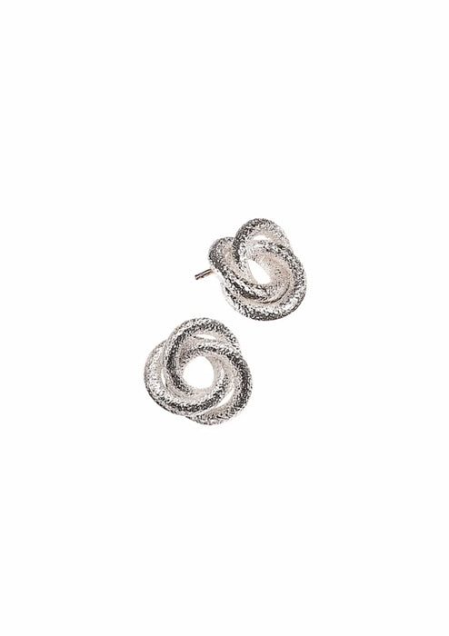 Hot Tomato Vintage Vibe Endless Knot Silver Studs