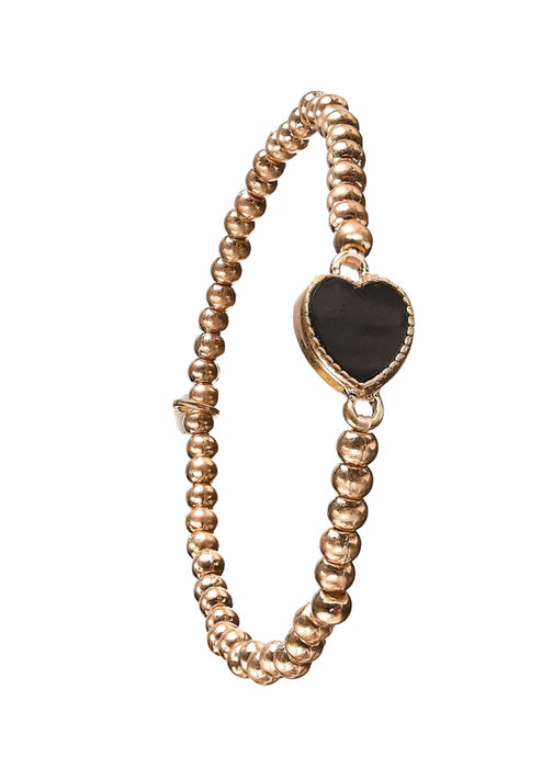 Hot Tomato Capture My Heart Worn Gold Plating Bracelet