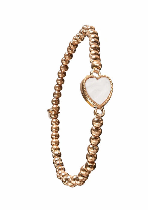 Hot Tomato Capture My Heart Worn Gold Plating Bracelet