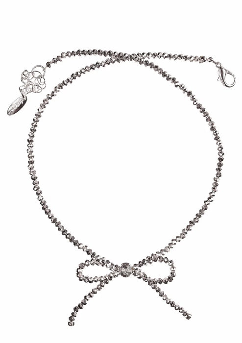 Hot Tomato ow Belle of The Ball Silver Shimmer Necklace