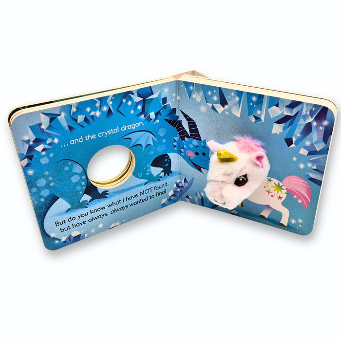 House Of Marbles A Little Unicorn Chunky Finger Puppet Book