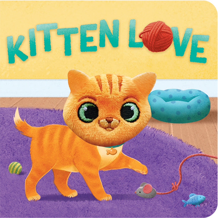 House Of Marbles Kitten Love Chunky Finger Puppet Book