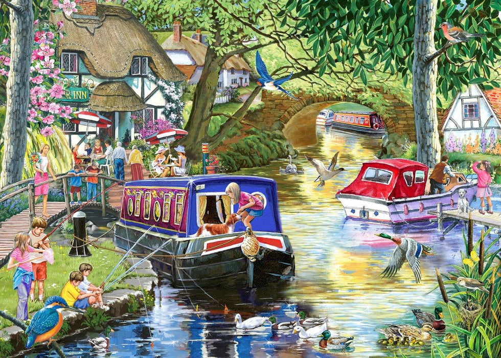 House Of Puzzles Summer On The River 1000 Piece Jigsaw Puzzle