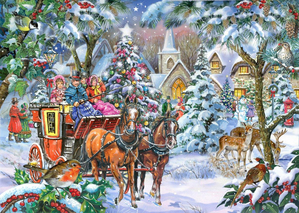 House Of Puzzles Coach Party 1000 Piece Jigsaw Puzzle