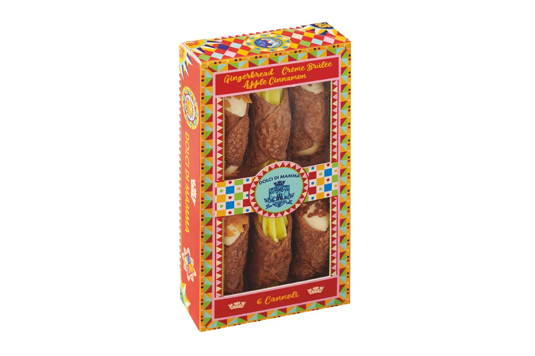 House Of Sarunds Dolci Di Mamma Gingerbread, Crème Brulee & Apple Cinnamon Cannoli Gift Box