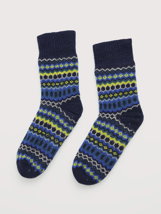Seasalt Women's House Socks In Modernist Teal Multi