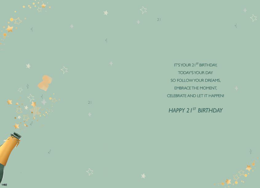 ICG Nephew 21st Birthday Card