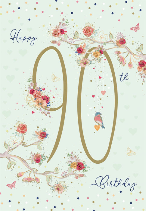 ICG 'Female 90th' Birthday Card
