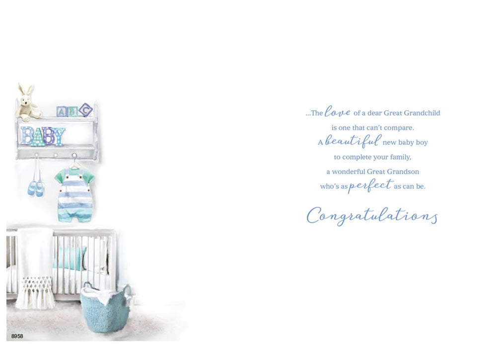 ICG On The Birth Of Your Great Grandson Card