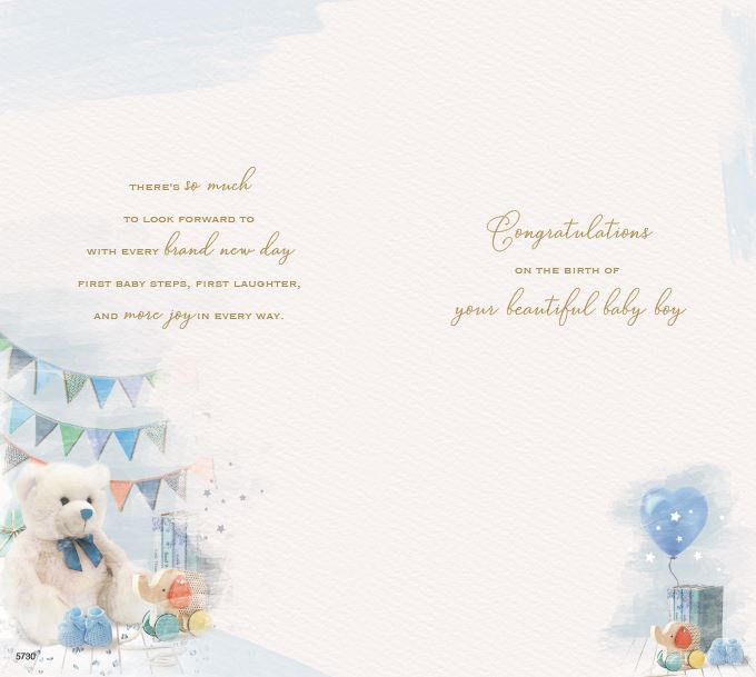ICG With Love On The Birth Of Your New baby Boy Card