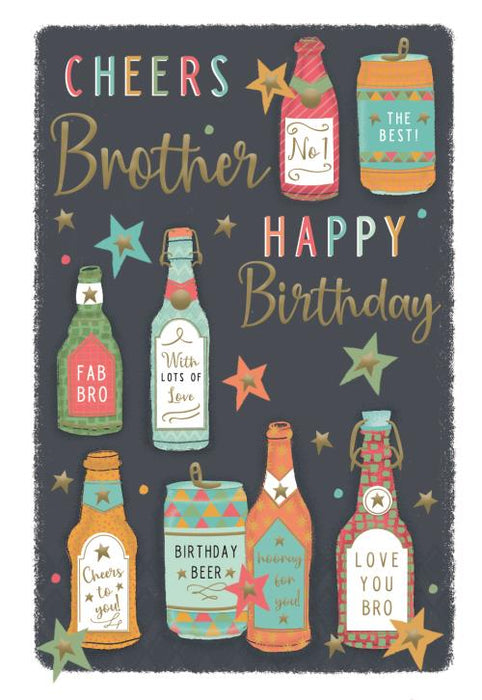 ICG Cheers Brother Happy Birthday Card