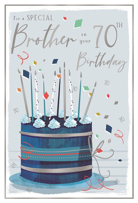 ICG For A Special Brother On Your 70th Birthday Card