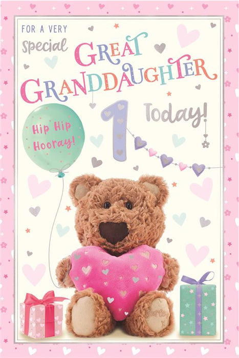 ICG For A Very Special Granddaughter Birthday 1 Today Card