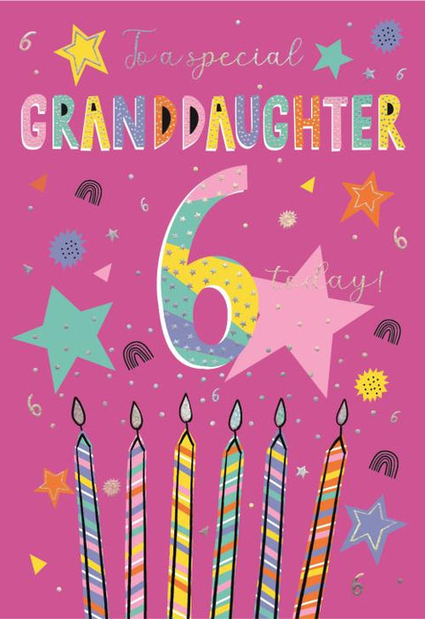 ICG To A Special Granddaughter 6 Today Birthday Card