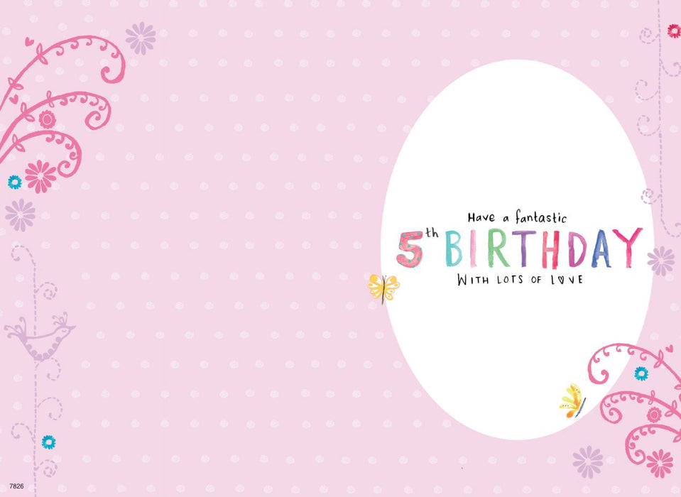 ICG To A Very Special Granddaughter On Your 5th Birthday Card