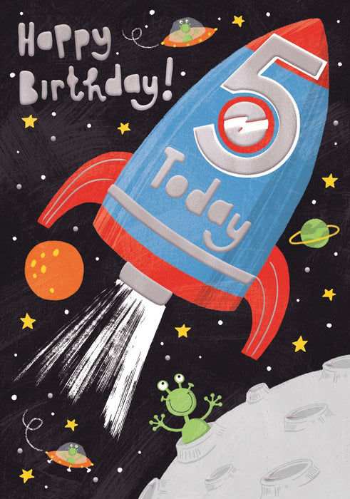 ICG Happy Birthday 5 Today Card