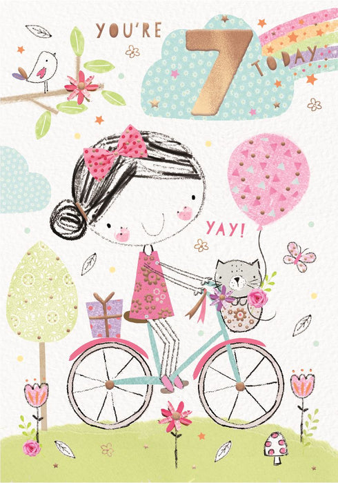 ICG  'You're 7 Today Yay' Birthday Card