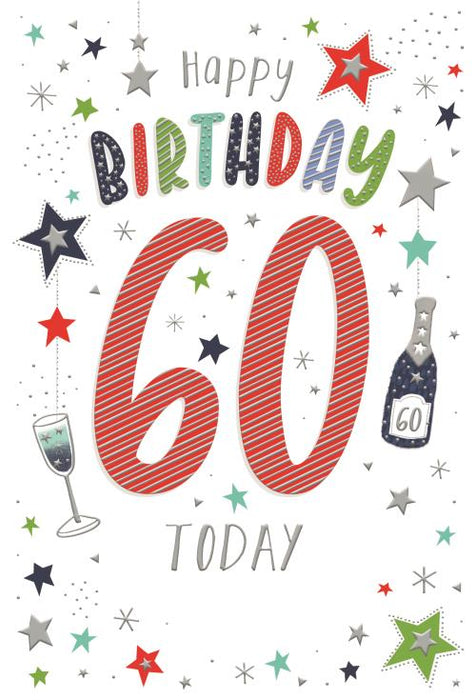 ICG Happy Birthday 60 Today Card
