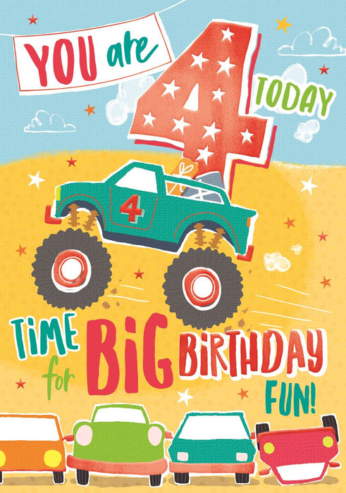 ICG You Are 4 Today Birthday Card