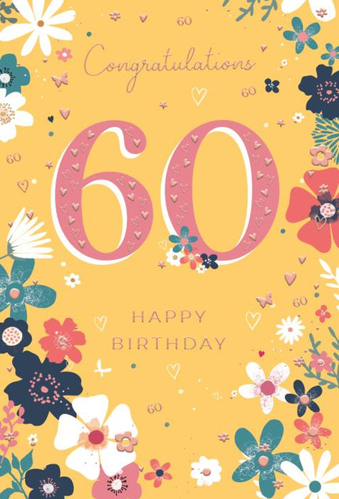 ICG Congratulations 60 Birthday Card