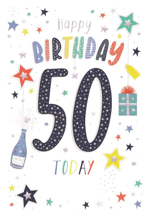 ICG Happy Birthday 50 Today Card