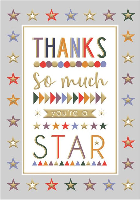 ICG Thanks So Much You're A Star Card