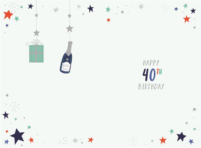 ICG Happy Birthday 40 Today Card