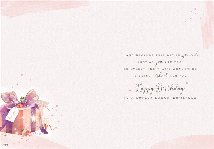 ICG 'For A Special Daughter-In-Law' Birthday Card