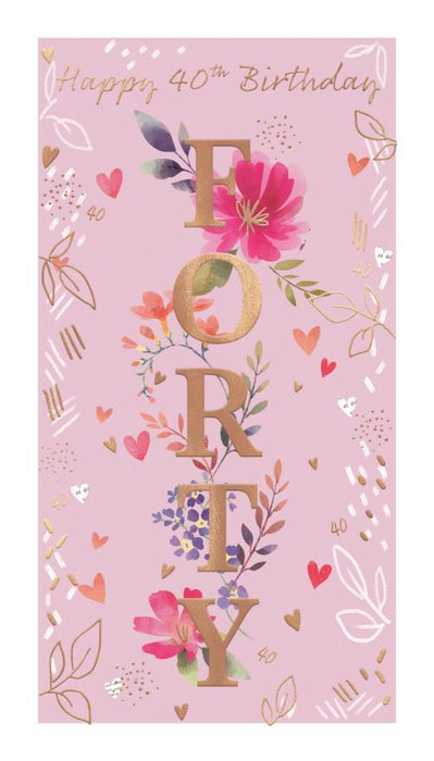 ICG Happy 40th Birthday Card