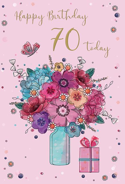 ICG Happy Birthday 70 Today Card