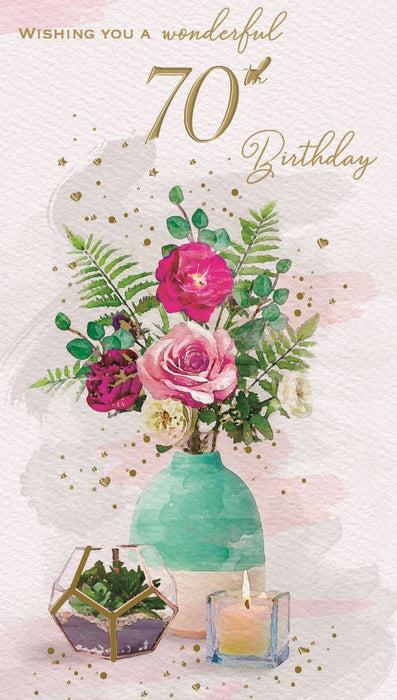ICG 'Wishing You A Wonderful 70th' Birthday Card