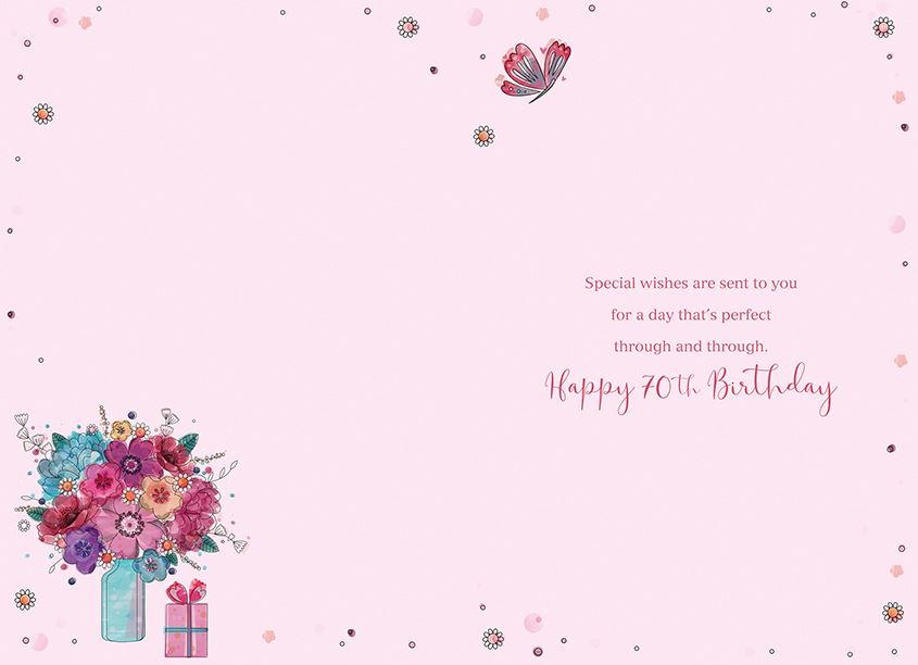 ICG Happy Birthday 70 Today Card