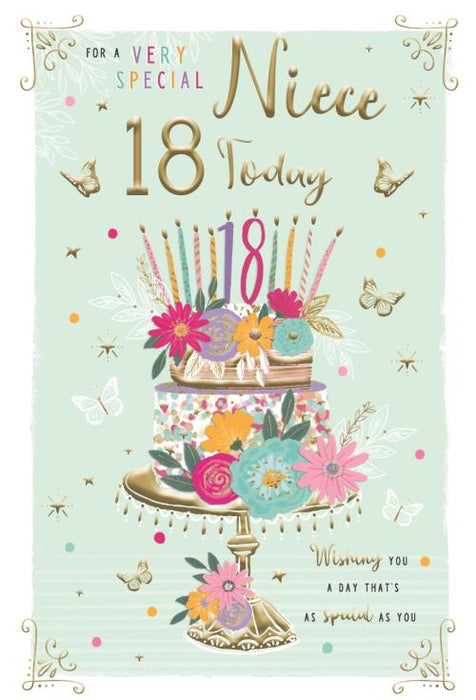 ICG For A Very Special Niece 18 Today Birthday Card