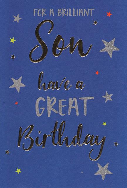 ICG For A Brilliant Son Have A Great Birthday Card