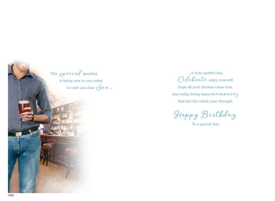 ICG Just For You Son On Your Birthday Card