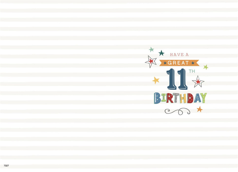 ICG just For You Son On Your 11th Birthday Card