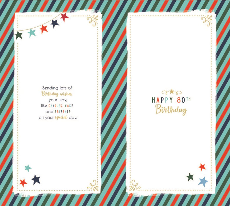 ICG Happy 80th Birthday Time To Celebrate Card