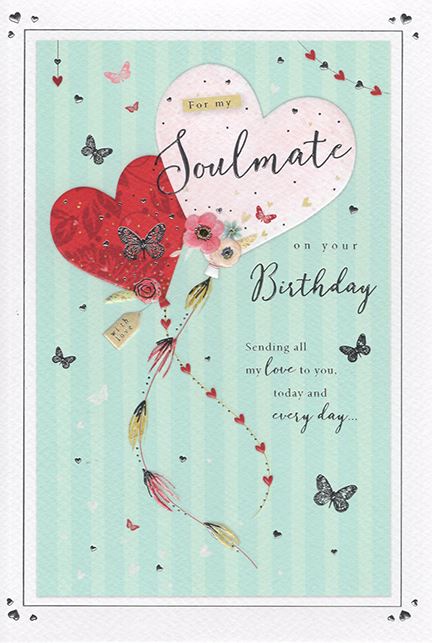 ICG For My Soul Mate On Your Birthday Card
