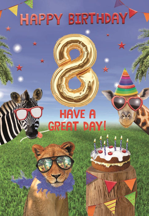 ICG Have a Great Day 8 Birthday Card