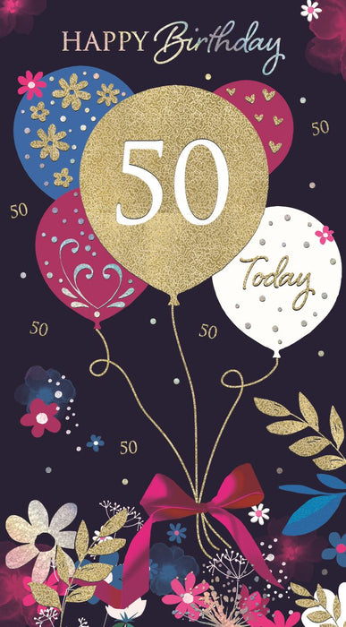 ICG  'Happy Birthday 50 Today' Birthday Card