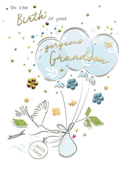 ICG 'On The Birth Of Your Grandson' New Baby Card